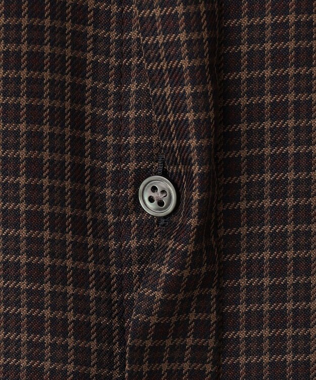 J.PRESS LADIES L 【洗える】Pe/Vis サイロチェック ブラウス ネイビー系3