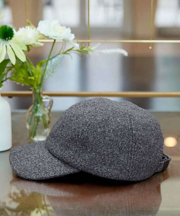 Tiaclasse も​こも​こブークレキャップ チャコールグレー
