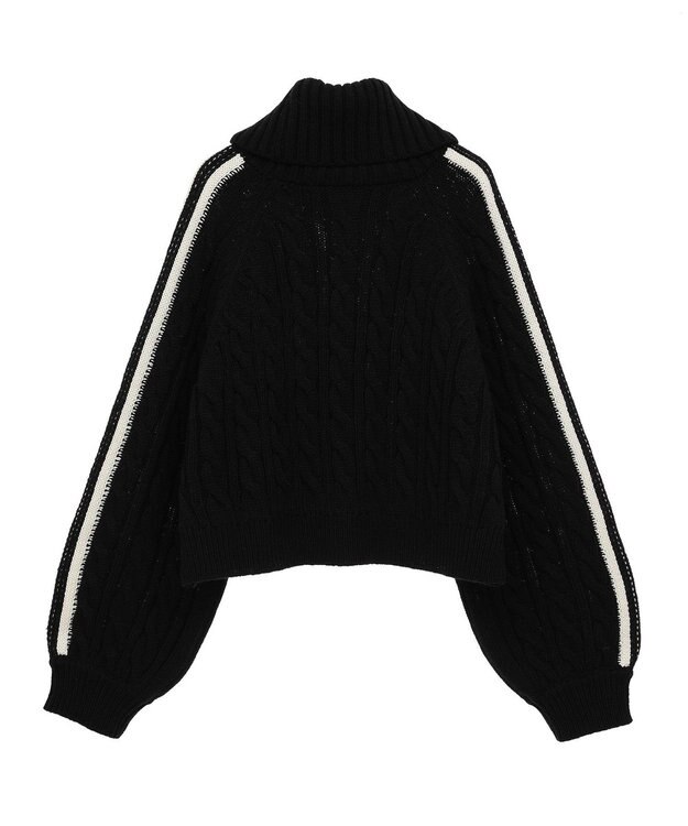 Green Parks ・ｓｗｉｎｇ　ｂｙ　ラインケーブルタートルニット Black