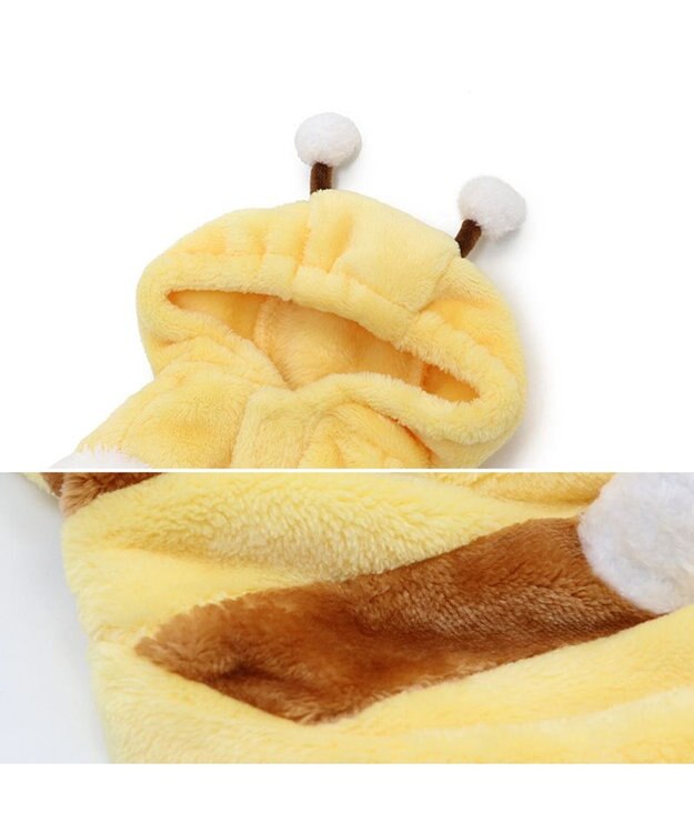 PET PARADISE ペットパラダイス パーカー 《蜂 なりきり》 小型犬 イエロー