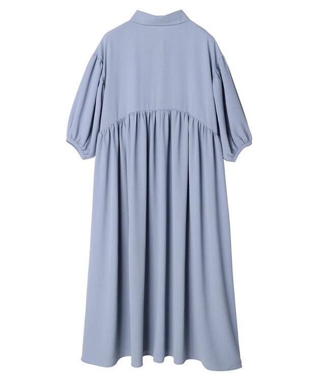 Green Parks ａ．衿付き切り替えワンピース Blue