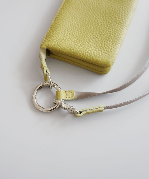 TIDEWAY MONTH WALLET WITH CORD ストラップ付きウォレット ライム