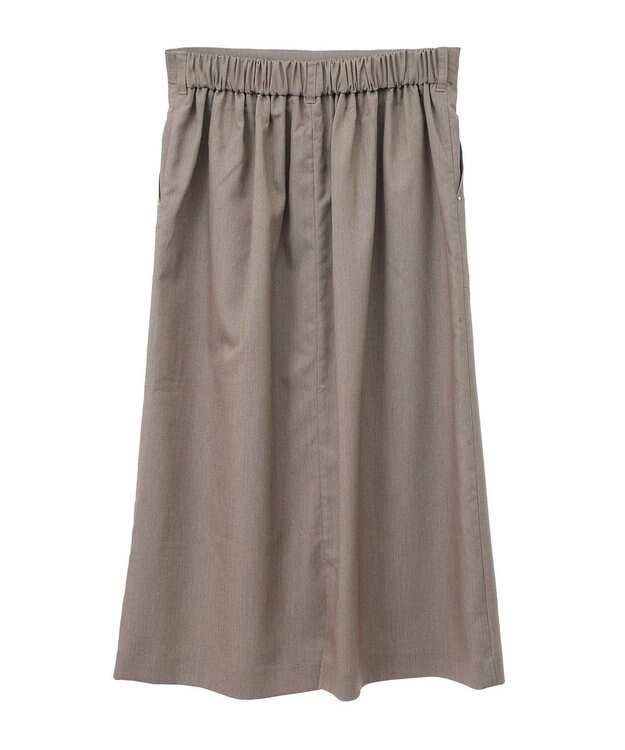 Green Parks きれいシルエットＡラインスカート Gray Beige