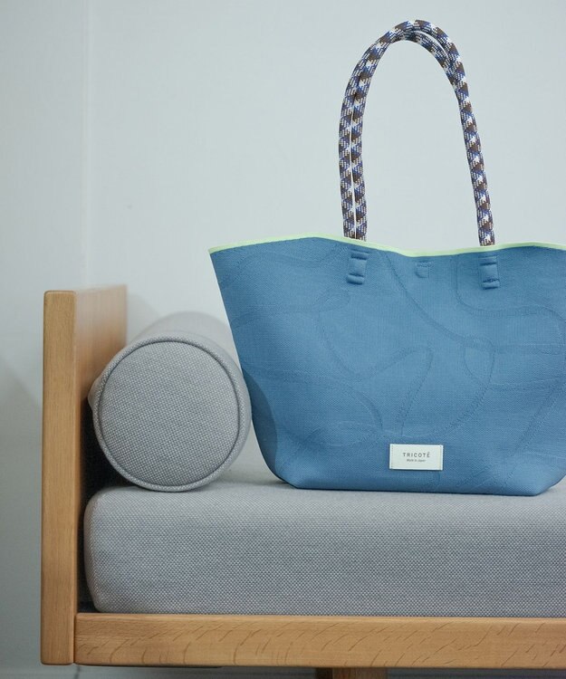 TRICOTE 【軽くて丈夫】バンピーリンクトートバッグ 38GREENBLUE