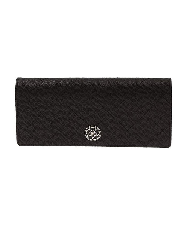 CLATHAS ベール 被せ長財布 ブラック