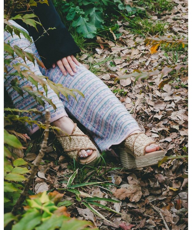 gaimo 【GAIMO/ガイモ】クロスヒールサンダル/COCOA ベージュ