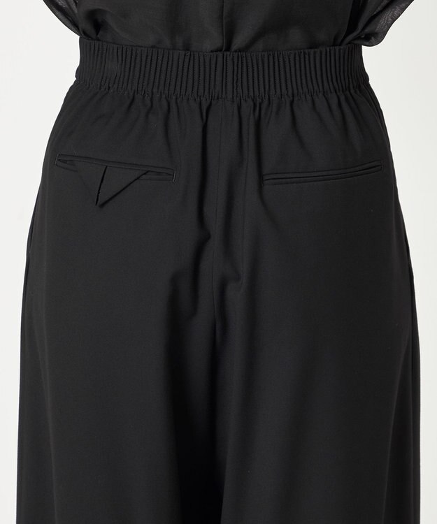 NAVE 【ReNAVE・洗える】4タックワイドパンツ ブラック系