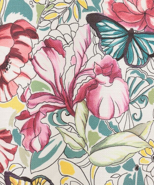 GRACE CONTINENTAL フラワーガーデンプリントスカート ピンク