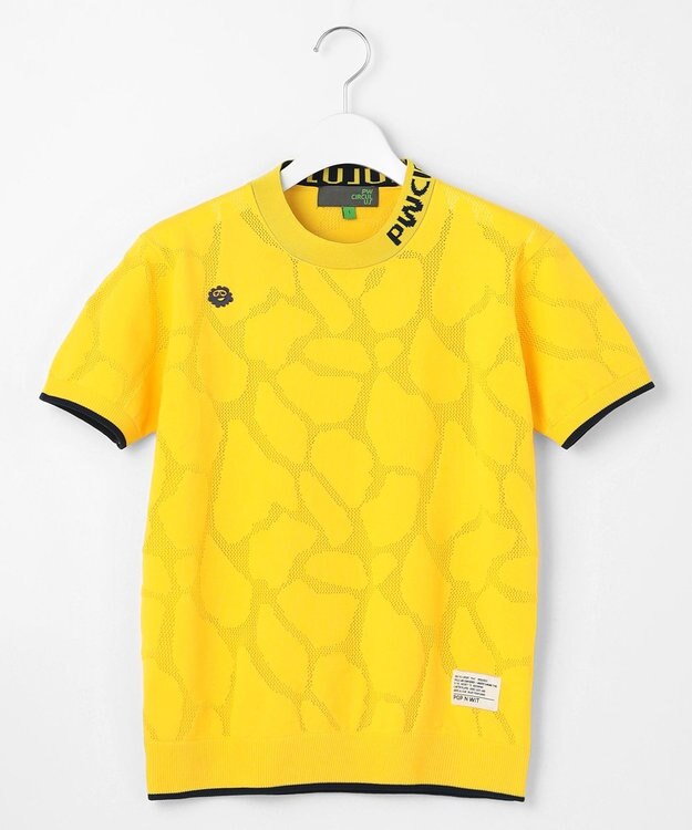 PW CIRCULUS 【WOMEN】ジラフメッシュ ニット ゴルフウェア レディース イエロー系