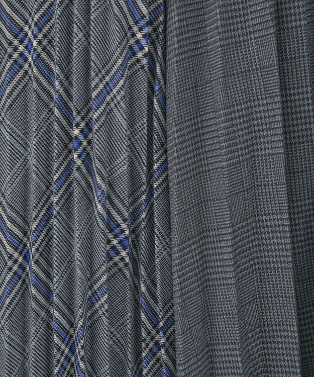 AMERICAN HOLIC 【選べる丈】アソートチェックプリーツスカート ブルー