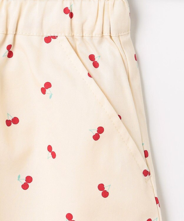 ANY KIDS 【洗濯機可能】スカラップショートパンツ エクリュ（サクランボ×ドット）