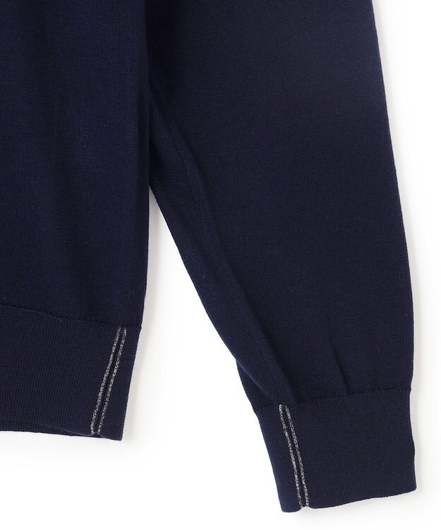 JOSEPH HOMME ウォッシャブルメリノ　クルーネックニット ネイビー系