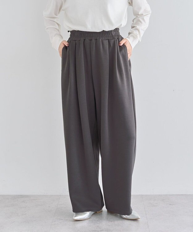 Green Parks ・ＥＬＥＮＣＡＲＥ　ＤＵＥ　コクーンイージーパンツ Charcoal Gray