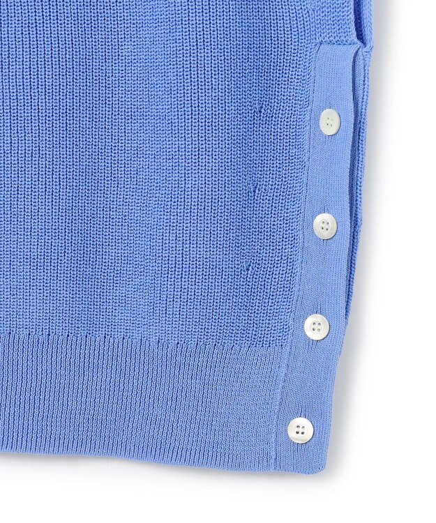 23区 【先行予約】コットンギマ ニットベスト スカイブルー系