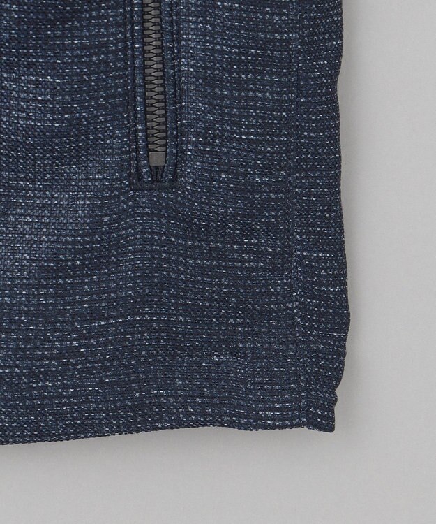 GOTAIRIKU 新素材【洗える/シワになりにくい/ストレッチ】カラミプリント MA-１ブルゾン ネイビー系8