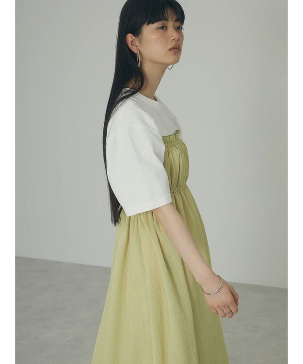 Green Parks ａ．バックオープンキャミワンピース Lime Green