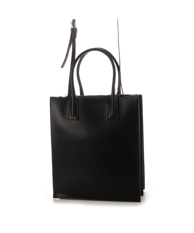 LA BAGAGERIE 【MONICA】アコーディオンスクエアトートM ブラック