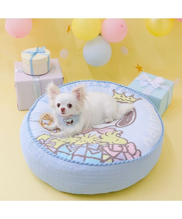 PET PARADISE スヌーピー バースデー スタイ 小型犬 ライトブルー