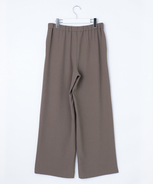 J.PRESS LADIES L 【洗える】バックサテンジョーゼット リラックス パンツ モカ系