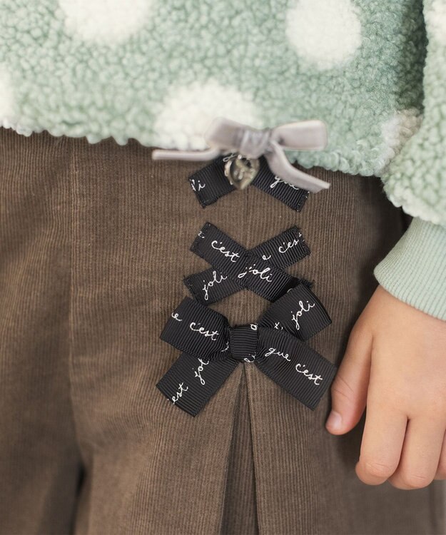 ANY KIDS コーデュロイキュロット ベージュ