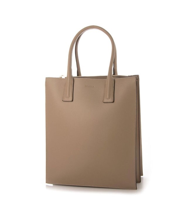 LA BAGAGERIE 【MONICA】アコーディオンスクエアトートM ベージュ