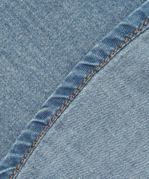 J.PRESS YORK STREET 【WOMEN】デニムダンガリー ワンピース ダルブルー系