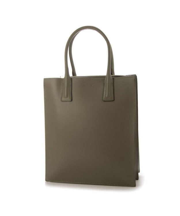 LA BAGAGERIE 【MONICA】アコーディオンスクエアトートM グレージュ