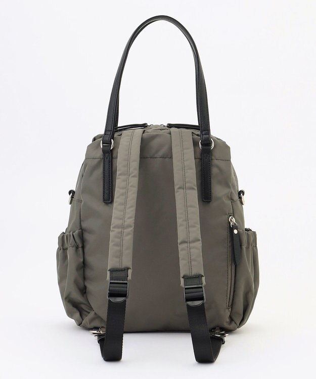 LA BAGAGERIE 【MONICA】ポーチ付き4WAYリュックサック ダークグレー