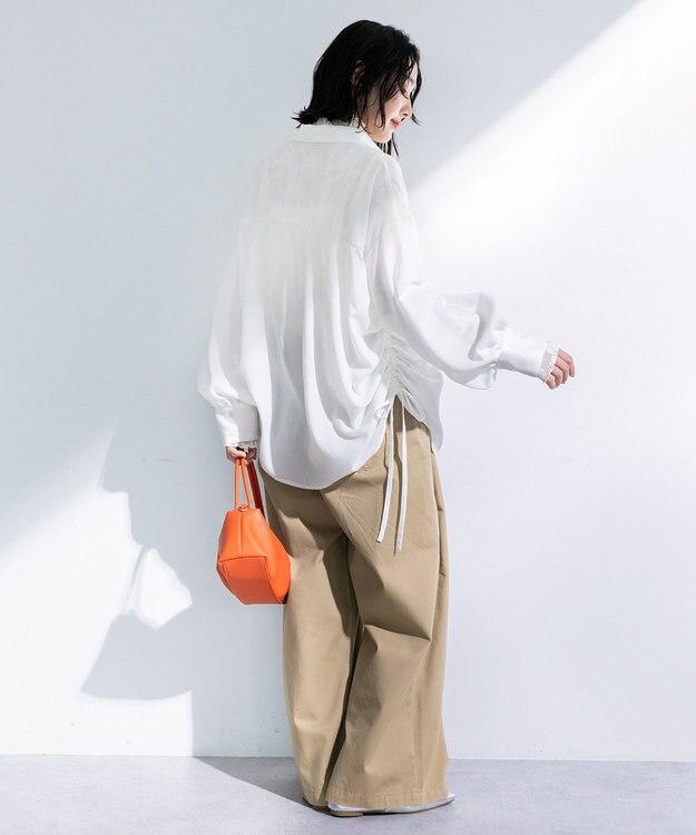 Green Parks 脇シャーリングシャツ Ecru