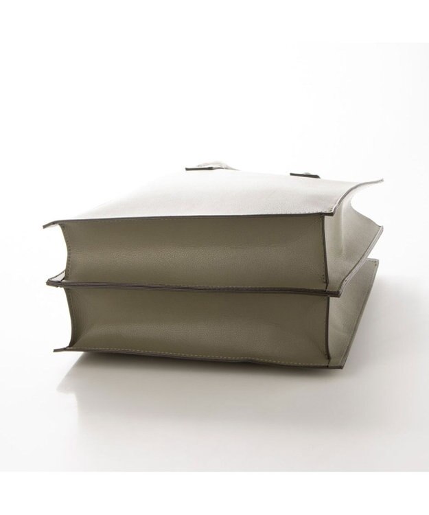 LA BAGAGERIE 【MONICA】アコーディオンスクエアトートM グレージュ