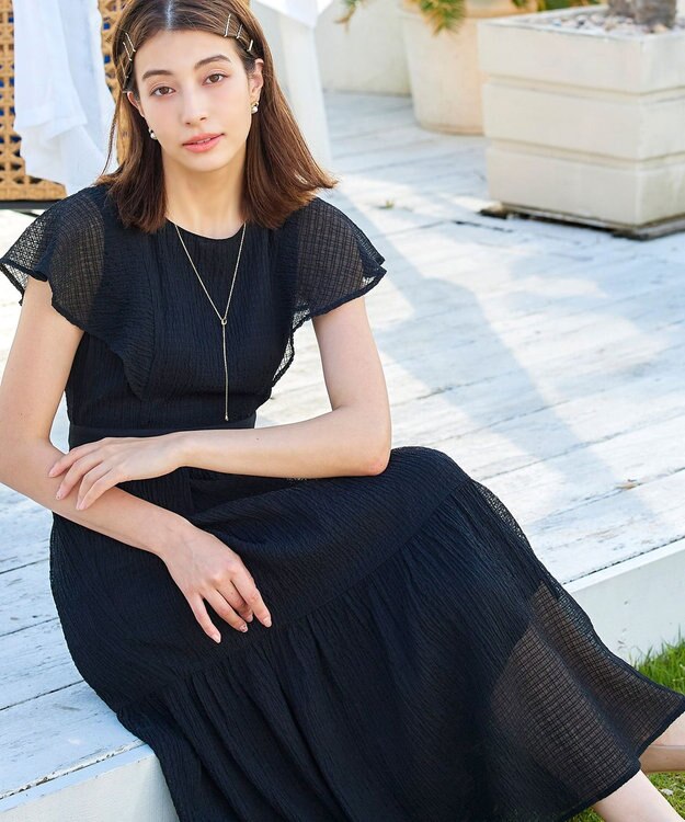 Tiaclasse 涙型ラリエットネックレス ゴールド