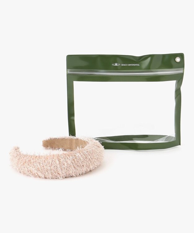 GRACE CONTINENTAL Fabricカチューシャ ピンク