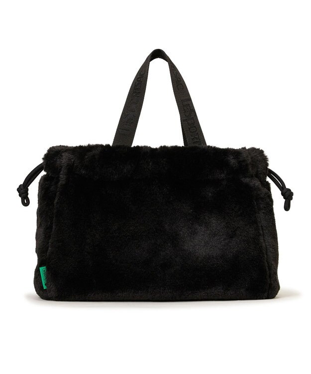 LeSportsac FUR DRAWSTRING TOTE/ブラックフラッフィーファー ブラックフラッフィーファー