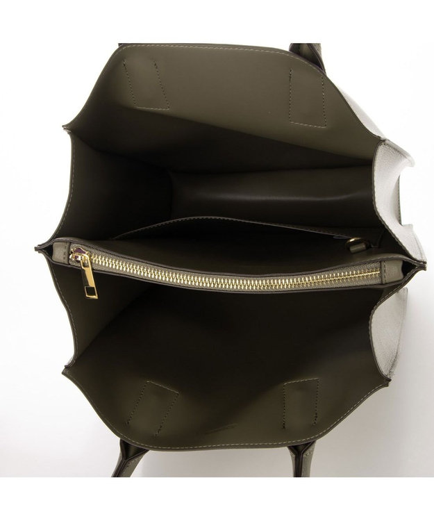 LA BAGAGERIE 【MONICA】アコーディオンスクエアトートM グレージュ