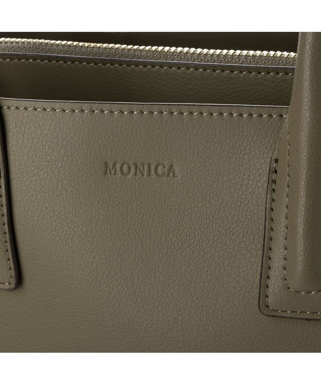 LA BAGAGERIE 【MONICA】アコーディオンスクエアトートM グレージュ