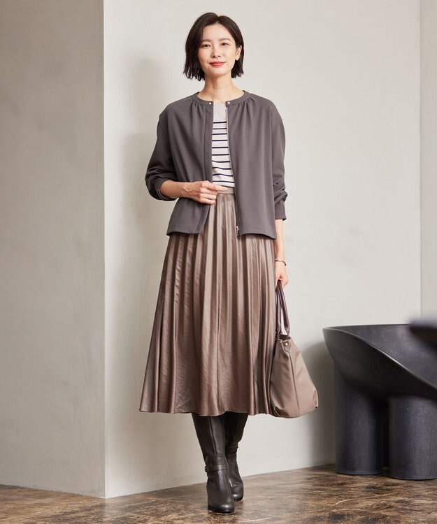 J.PRESS LADIES 【WEB限定カラーあり・A4サイズ収納可】 ナイロン トート バッグ ブラウン系