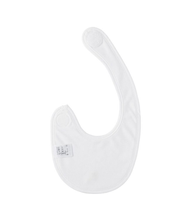 MIKI HOUSE HOT BISCUITS クローバー刺しゅう入りスタイ 白