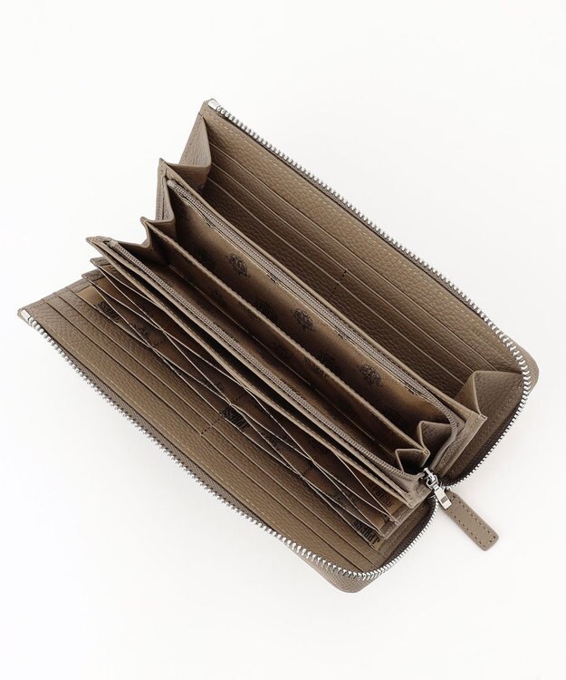 J.PRESS MEN 【MORPHO×J.PRESS】バックブル ハニーセル長財布(Ｌ字ラウンドファスナー) キャメル系