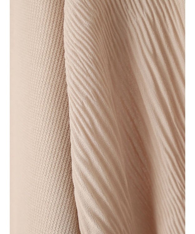 Green Parks マジョリカドッキング７分袖プルオーバー Light Beige