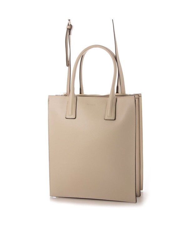 LA BAGAGERIE 【MONICA】アコーディオンスクエアトートM アイボリー