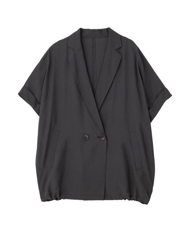 YECCA VECCA ハーフスリーブライトジャケット Charcoal Gray
