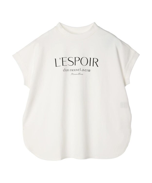 Green Parks 汗染み防止フレンチスリーブロゴＴシャツ White