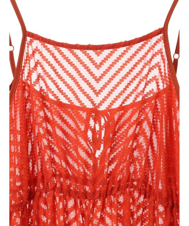 Green Parks armonia.ティアードシアーキャミワンピース Terracotta