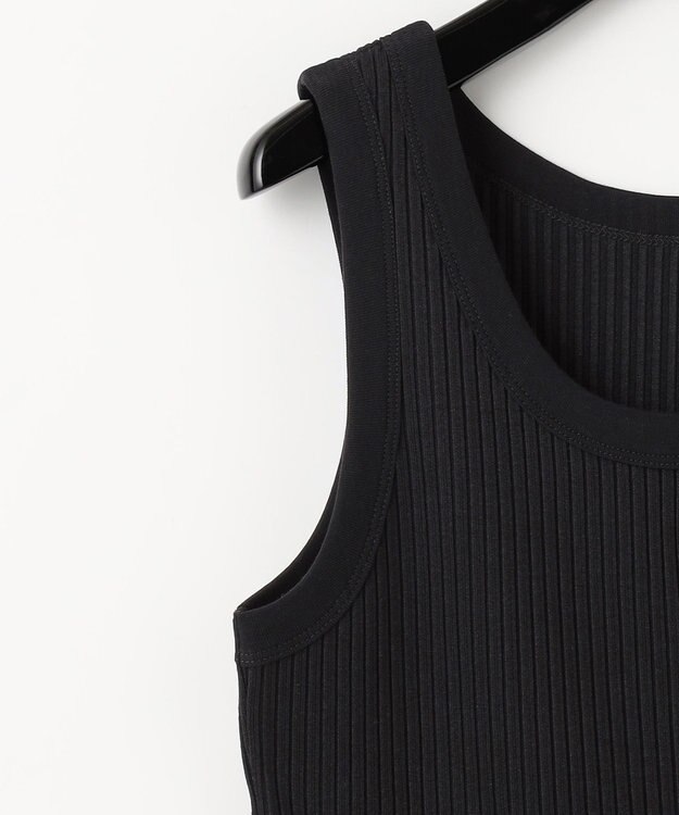 GRACE CONTINENTAL リブニットタンクトップ ブラック