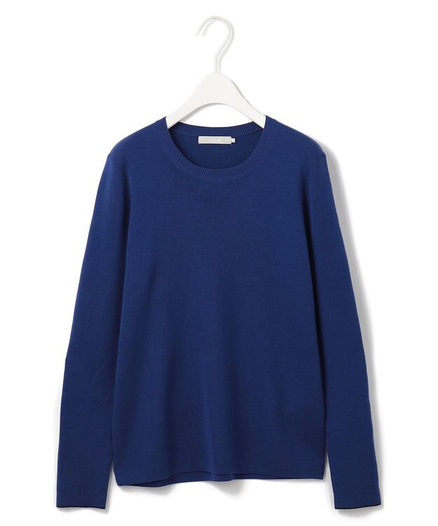 ICB 【洗える】 エクストラファインメリノ クルーネックプルオーバー ロイヤルブルー系