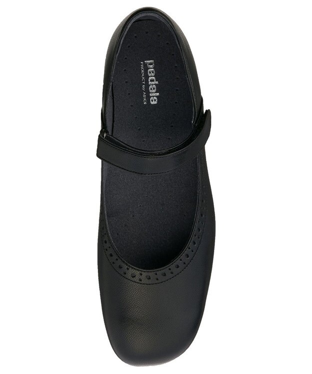 ASICS WALKING ペダラウォーキングシューズ E ヒール高2.5cm ブラック系