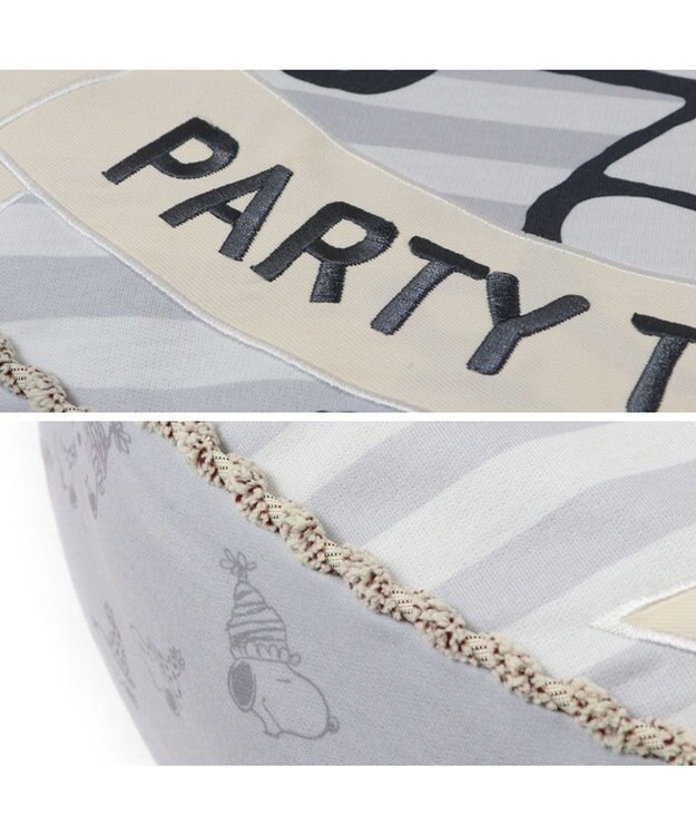 PET PARADISE ≪数量限定 スヌーピーお誕生日≫ スヌーピー 丸形クッション 《パーティー柄》 パーティー柄