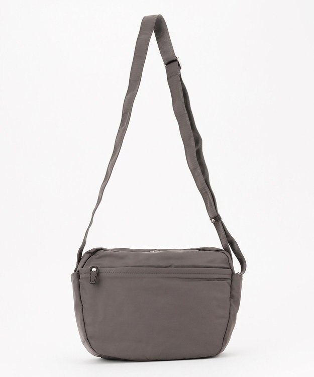 Y'SACCS ポリエステルツイル ショルダーバッグ ダークグレー