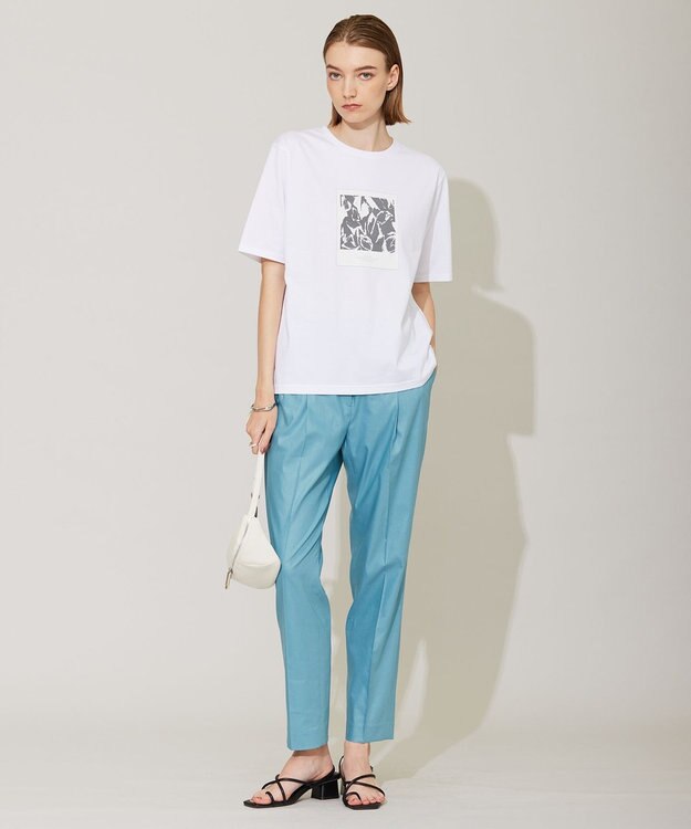 ICB 【洗える】 ロゴTEE カットソー オフホワイト系