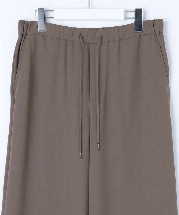 J.PRESS LADIES L 【洗える】バックサテンジョーゼット リラックス パンツ モカ系